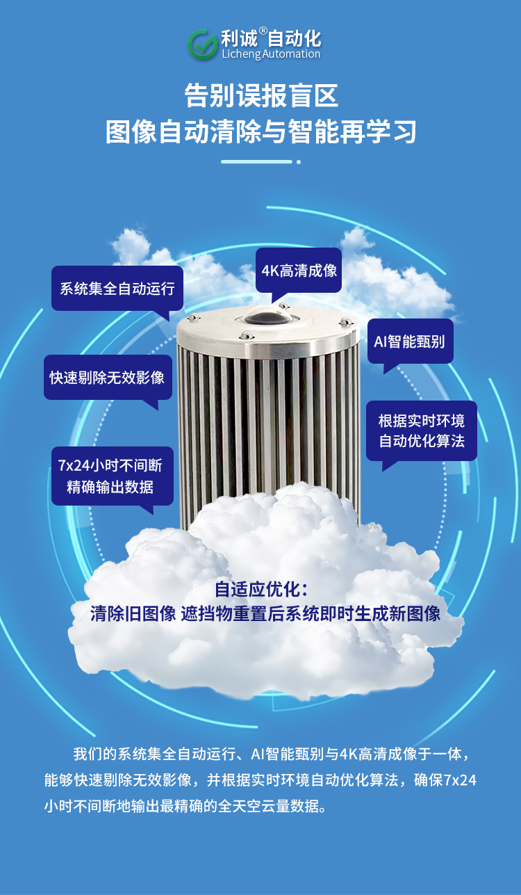 高精度云量監測儀：實時捕捉云量變化，數據精準可追溯 